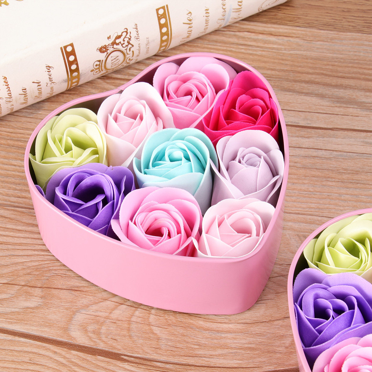 Rose Soap Flower Soap Set in E - đánh giá và giá Luxury Rose Skincare