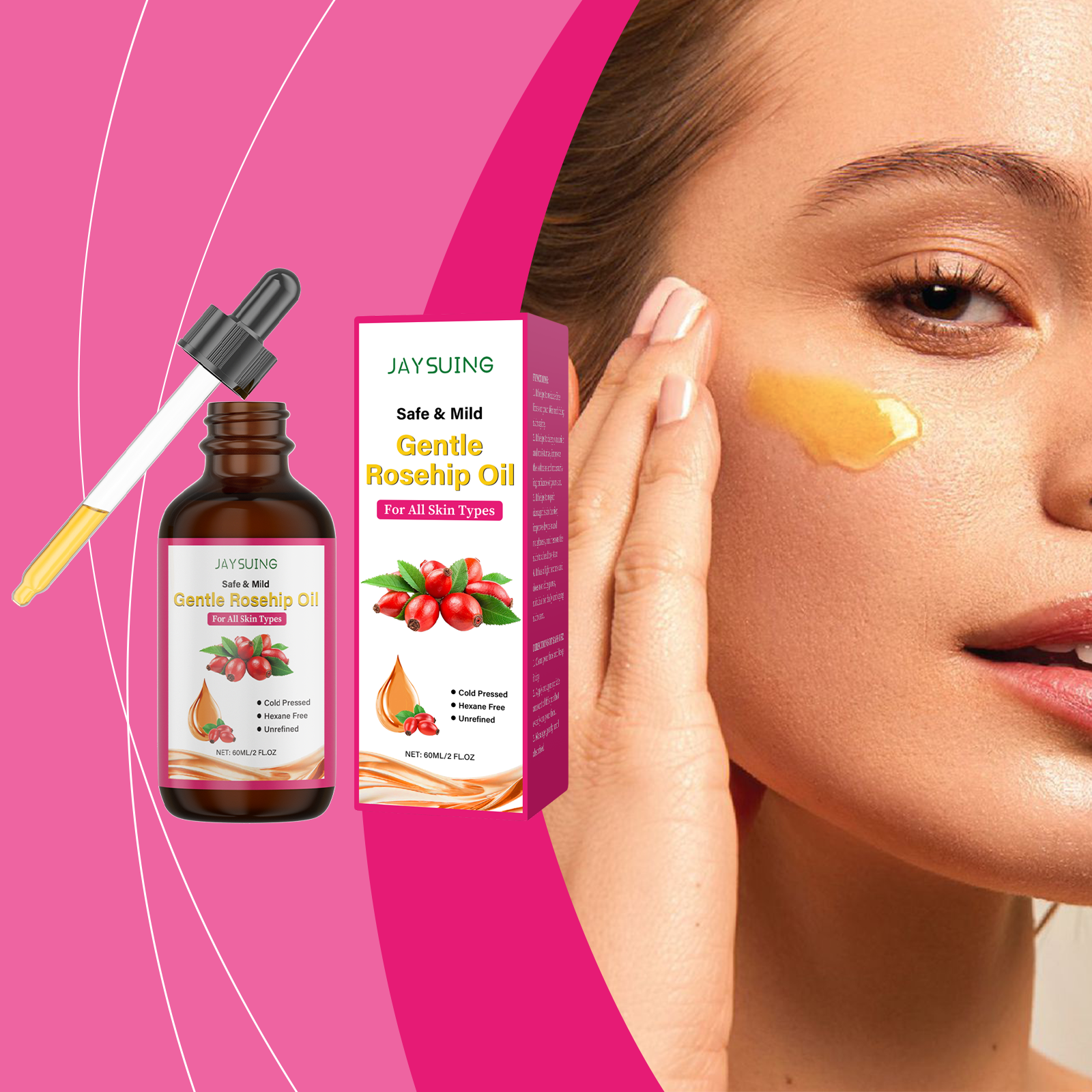 Rosehip Seed Oil for Face Cold - đánh giá và giá Cold Pressed Rose Hip