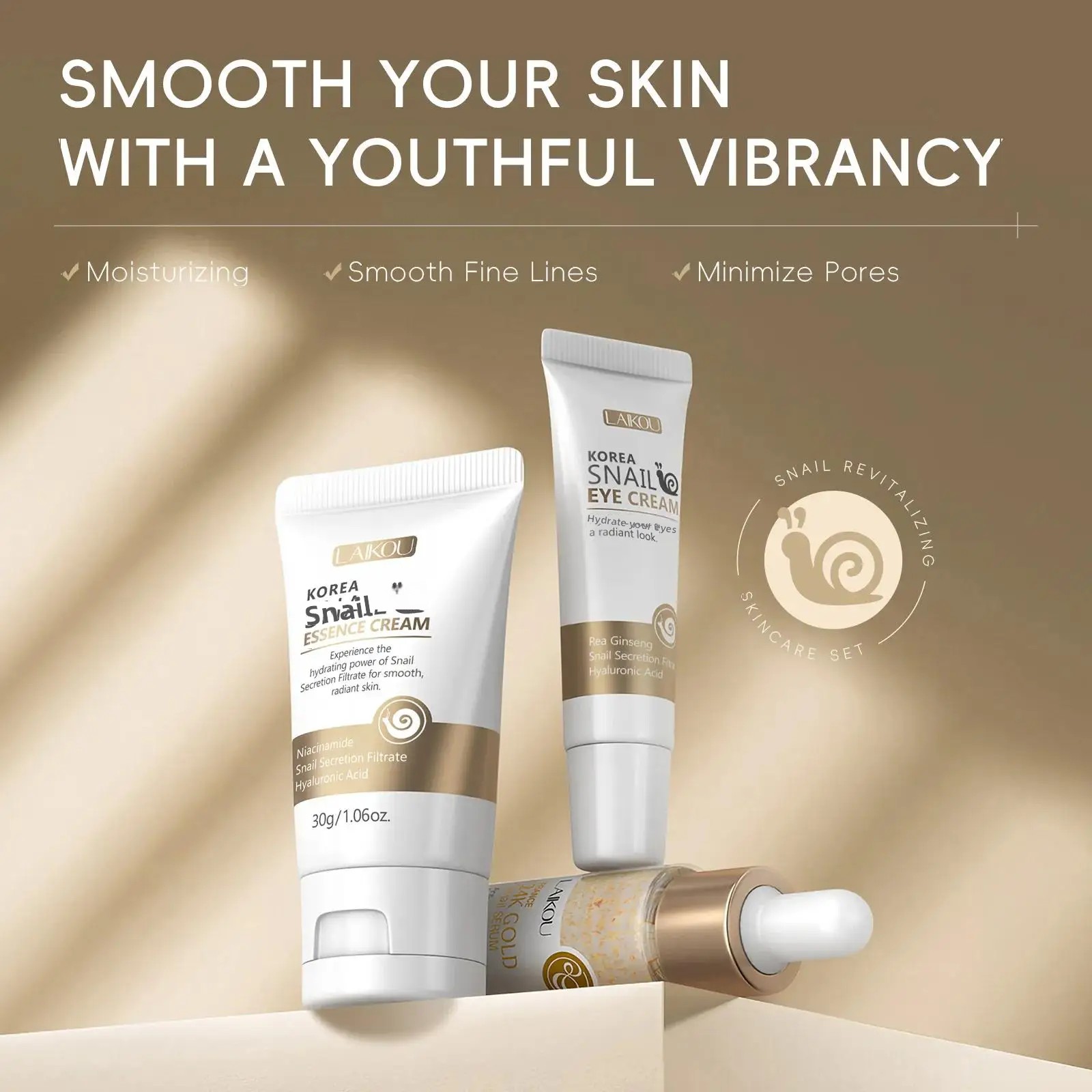 24K Gold Snail Repair Serum Ey - đánh giá và giá Luxury Skincare Line