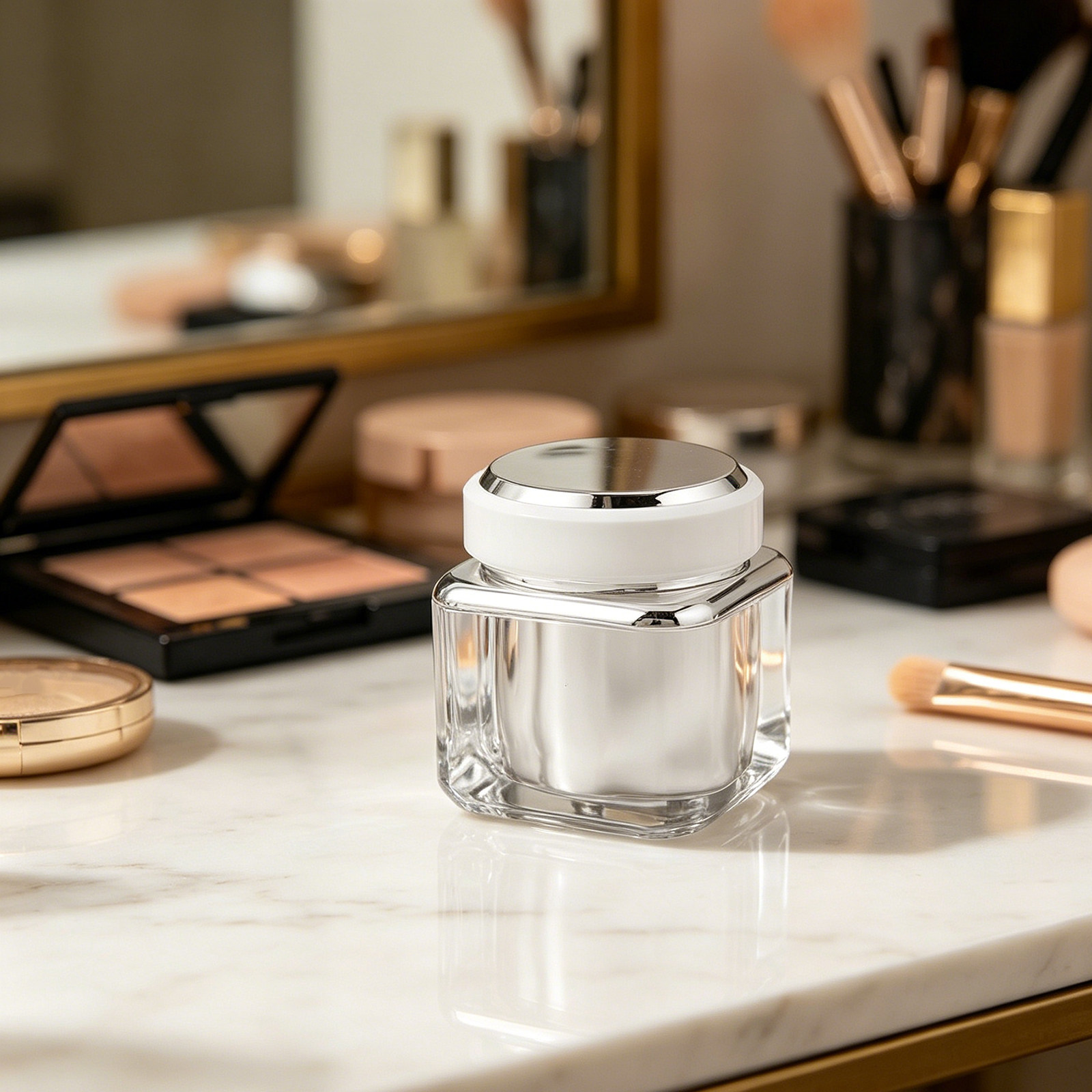 Minimalist Round Glass Skincar - đánh giá và giá Luxury Rose Skincare