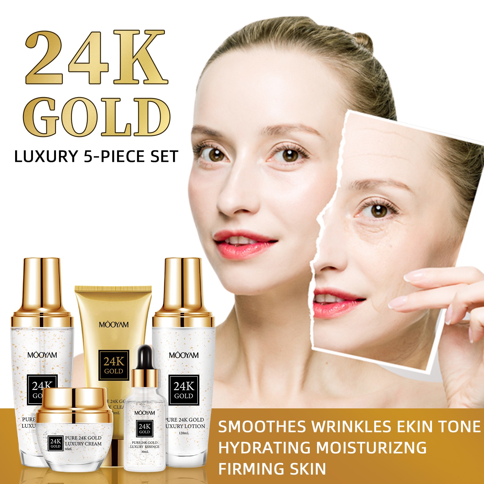 24K Gold LUXURY Moisturizin An - đánh giá và giá Luxury Skincare Line