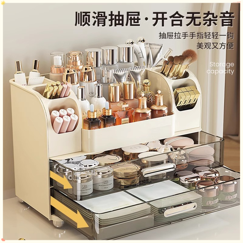 Luxury Desktop Cosmetic Storag - đánh giá và giá Luxury Skincare Organizer