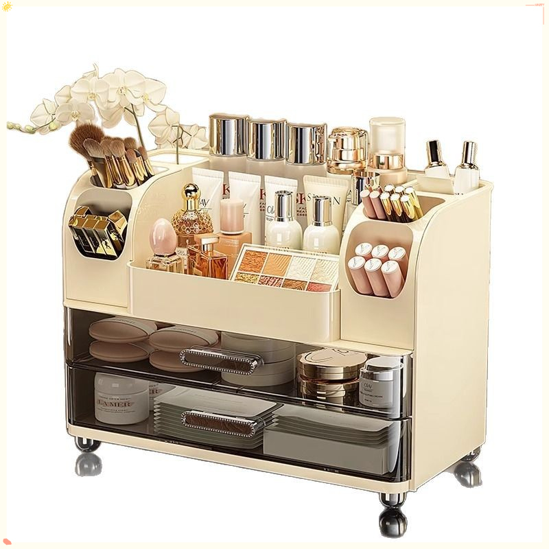 Luxury Desktop Cosmetic Storag - đánh giá và giá Luxury Skincare Organizer
