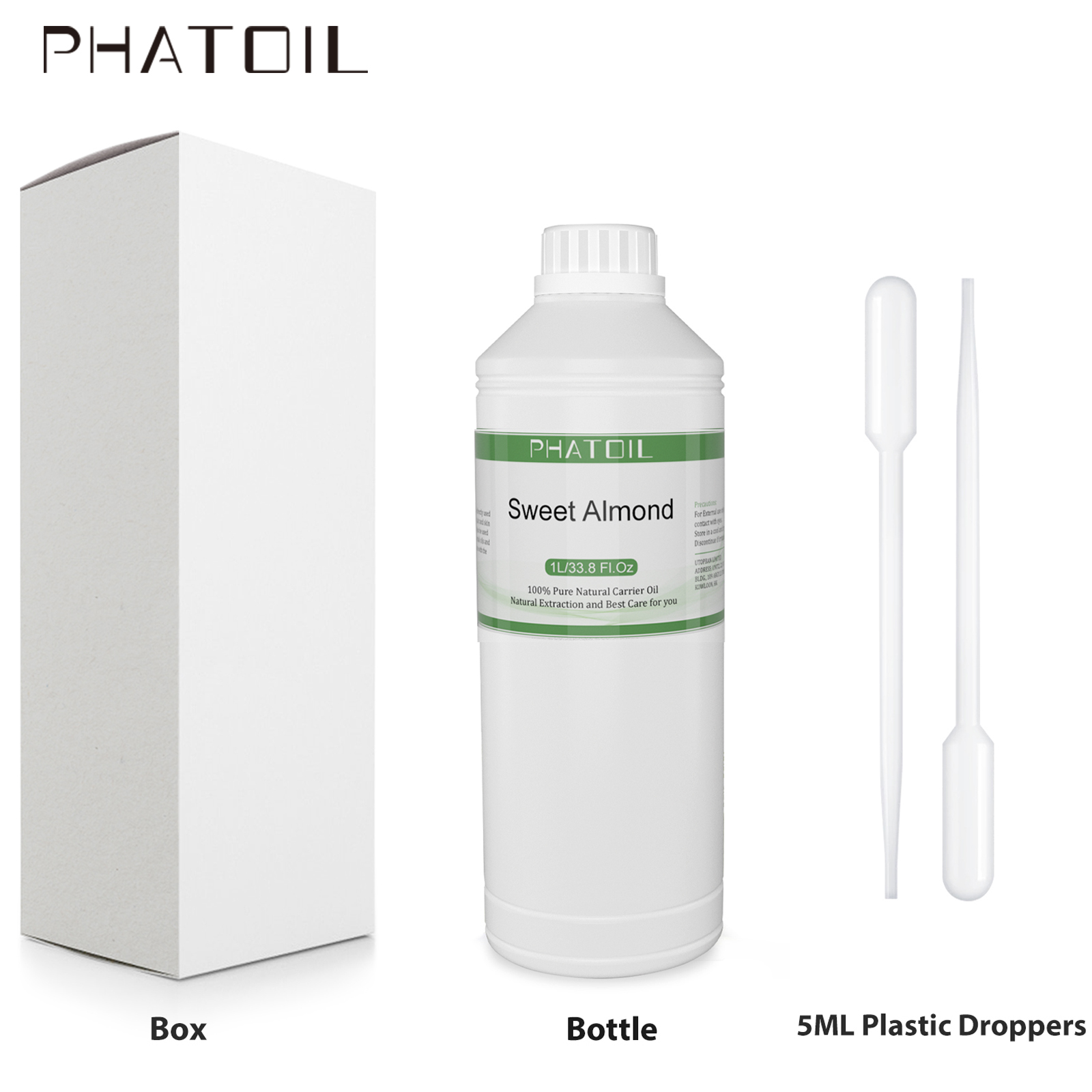 PHATOIL 1000ml Sweet Almond Oi - đánh giá và giá Cold Pressed Rose Hip