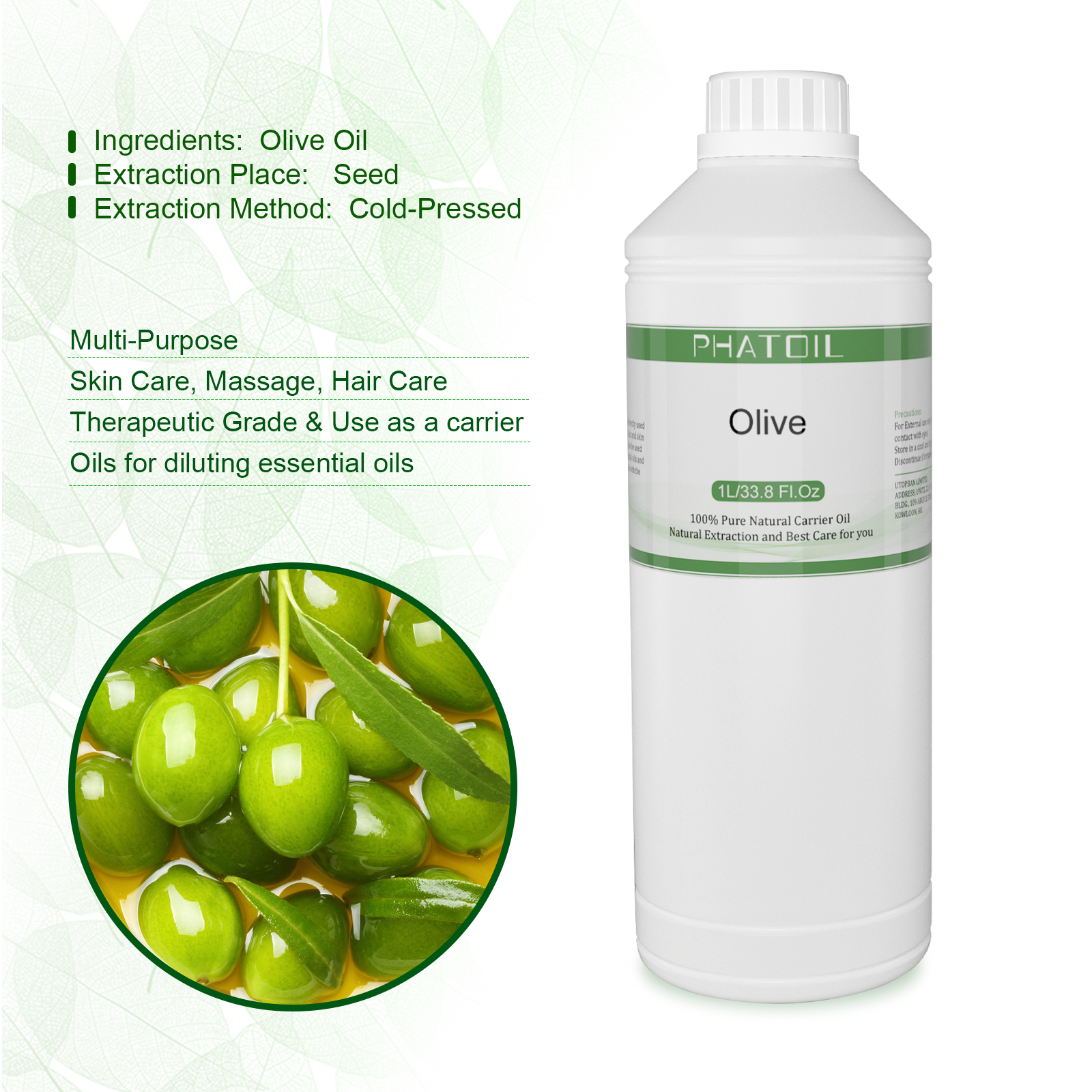 PHATOIL 1000ml Sweet Almond Oi - đánh giá và giá Cold Pressed Rose Hip