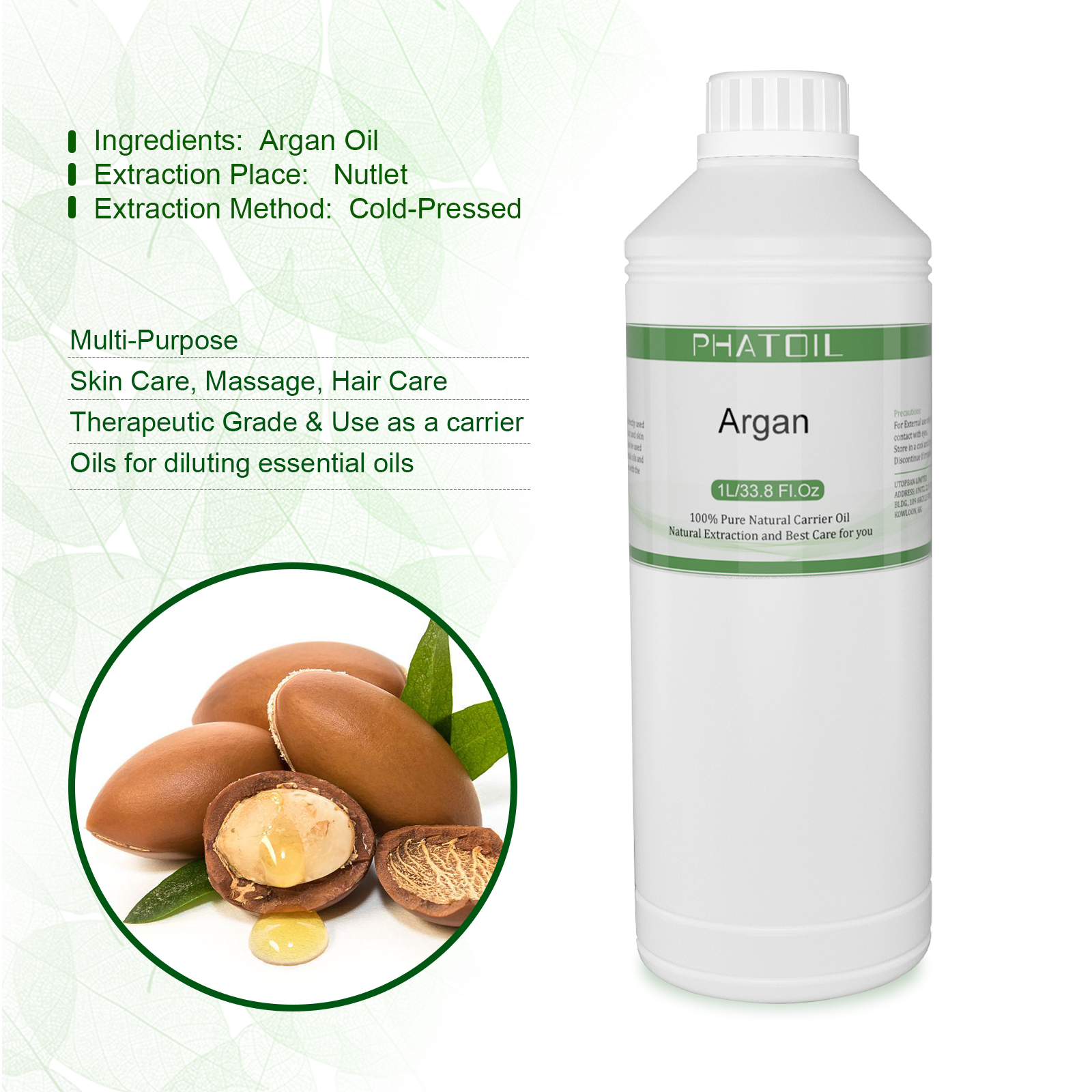 PHATOIL 1000ml Sweet Almond Oi - đánh giá và giá Cold Pressed Rose Hip
